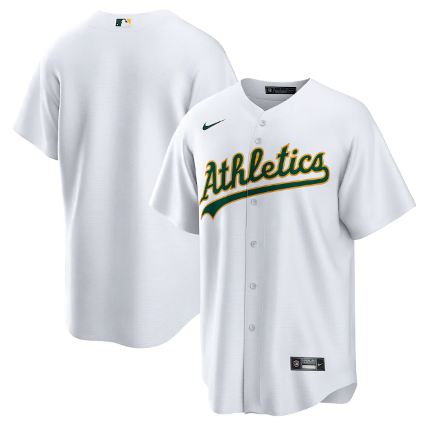 Jersey Oakland Athletics Branca Torcedor - OGJERSEYSHOP