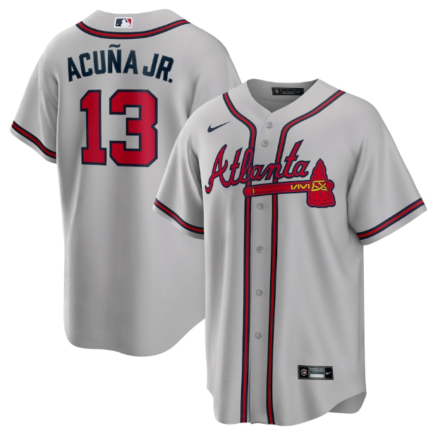 Jersey Atlanta Braves Cinza Torcedor - OGJERSEYSHOP