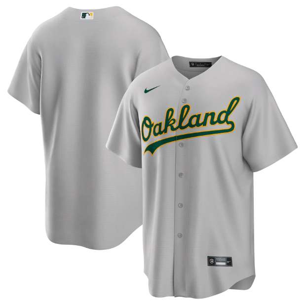 Jersey Oakland Athletics Cinza Torcedor - OGJERSEYSHOP