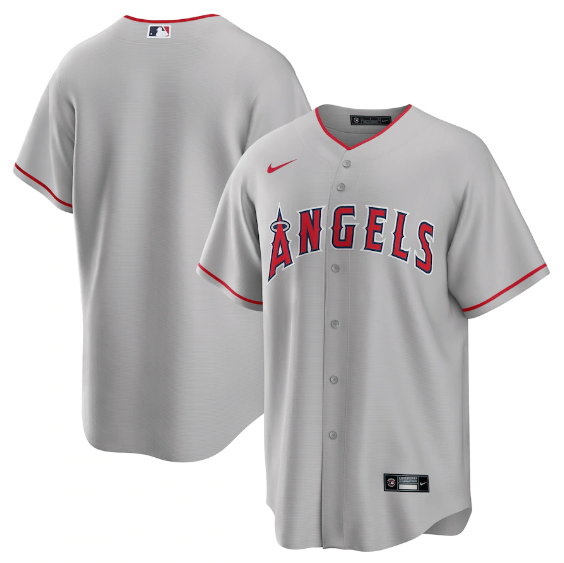 Jersey Los Angeles Angels Cinza Torcedor - OGJERSEYSHOP