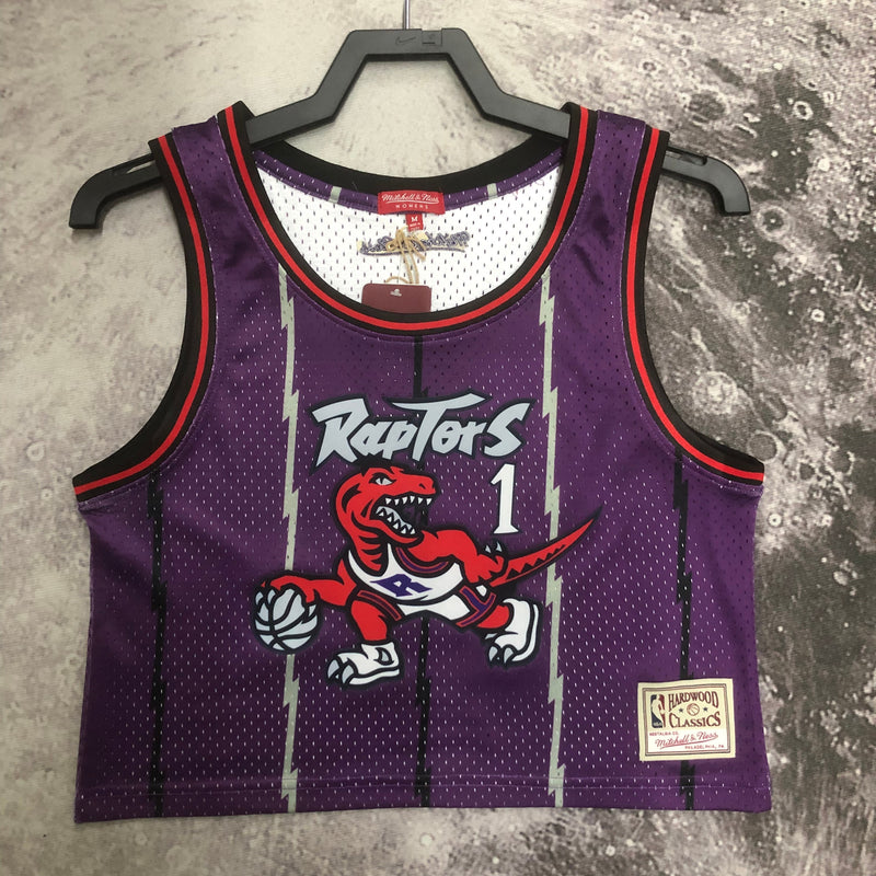 Regata Cropped McGrady Toronto Raptors Mitchell & Ness Hardwood Classics - OGJERSEYSHOP