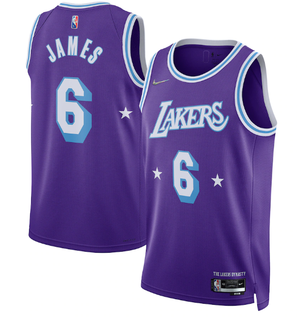 Regata Los Angeles Lakers City Edition Diamante 75th - OGJERSEYSHOP