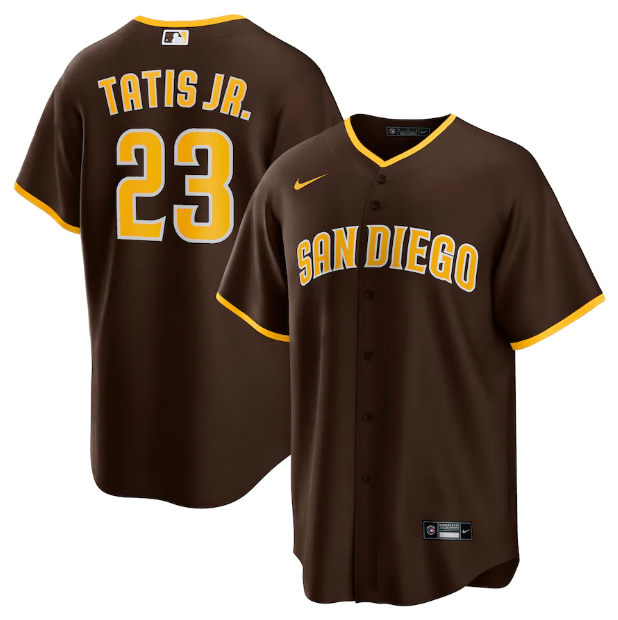 Jersey San Diego Padres Marrom Torcedor - OGJERSEYSHOP