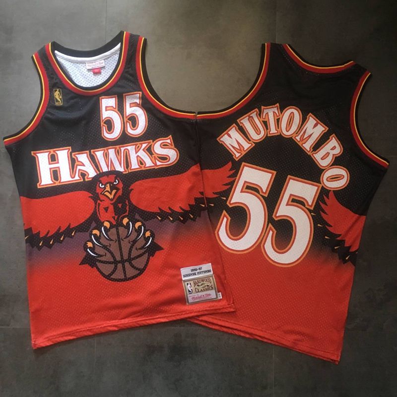 Regata Authentic Atlanta Hawks Mitchell & Ness Hardwood Classics 1996/97 - OGJERSEYSHOP