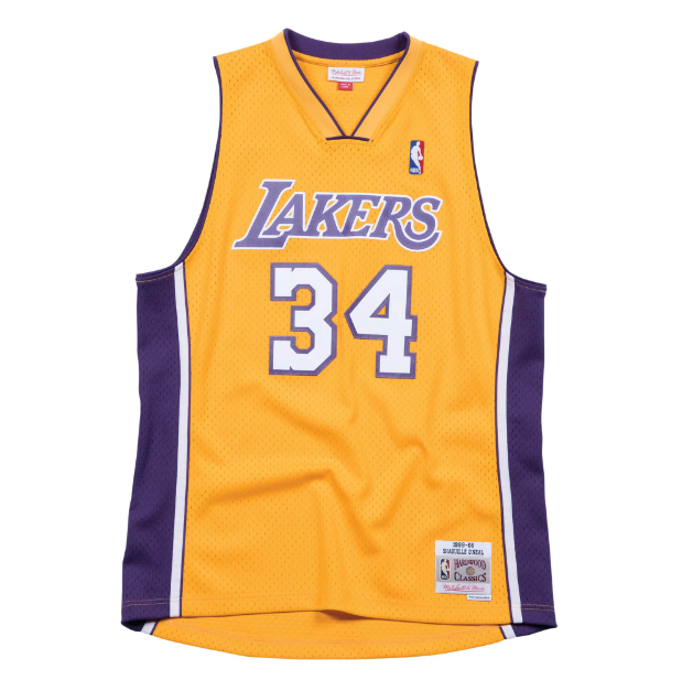 Regata Swingman Los Angeles Lakers Mitchell & Ness Amarela Hardwood Classics 1999/00 - OGJERSEYSHOP