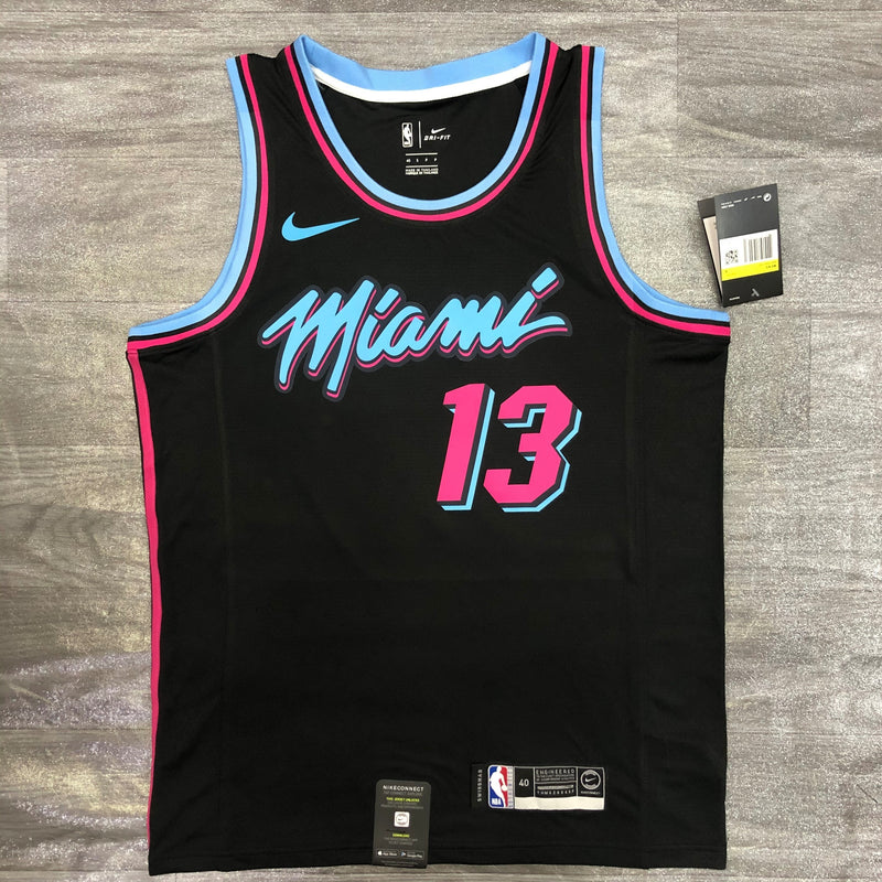 NORTHZONE Miami Heat Vice Jersey City Edition Black and White