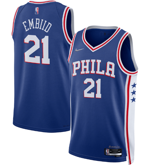 Regata Philadelphia 76ers Icon Edition Diamante 75th - OGJERSEYSHOP