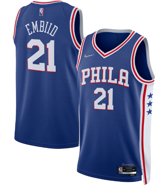 Regata Philadelphia 76ers Icon Edition Diamante 75th - OGJERSEYSHOP