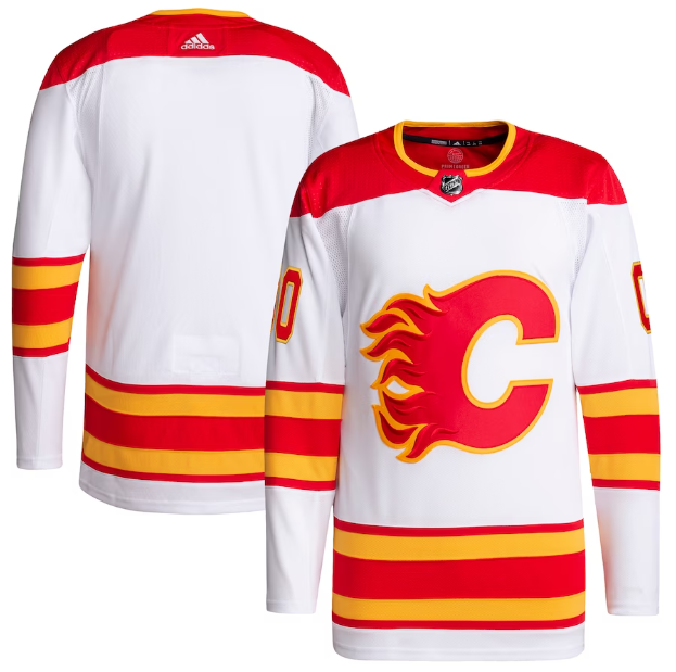 Jersey Calgary Flames Branca - OGJERSEYSHOP