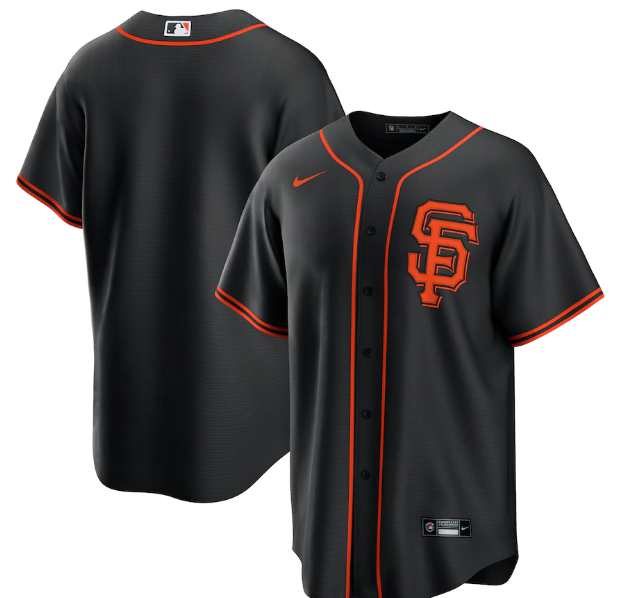 Jersey San Francisco Giants Preta Torcedor - OGJERSEYSHOP