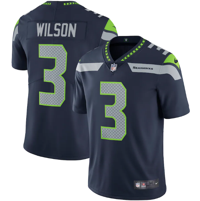 Jersey Seattle Seahawks Vapor Limited Azul Wilson - OGJERSEYSHOP