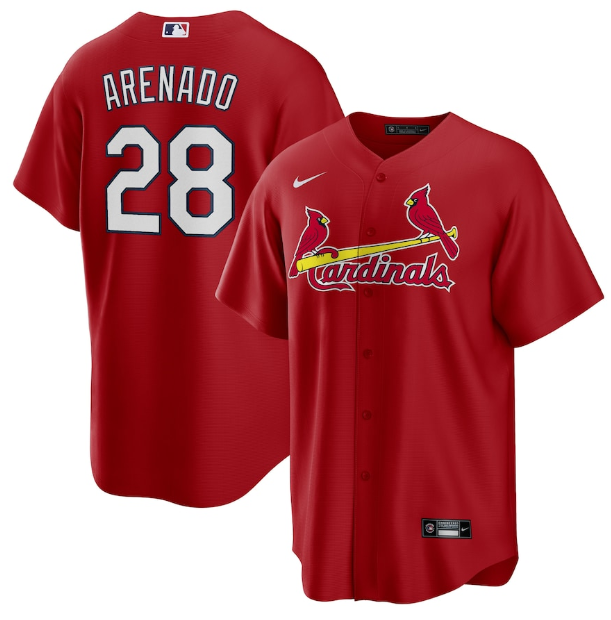 Jersey Saint Louis Cardinals Vermelha Torcedor - OGJERSEYSHOP