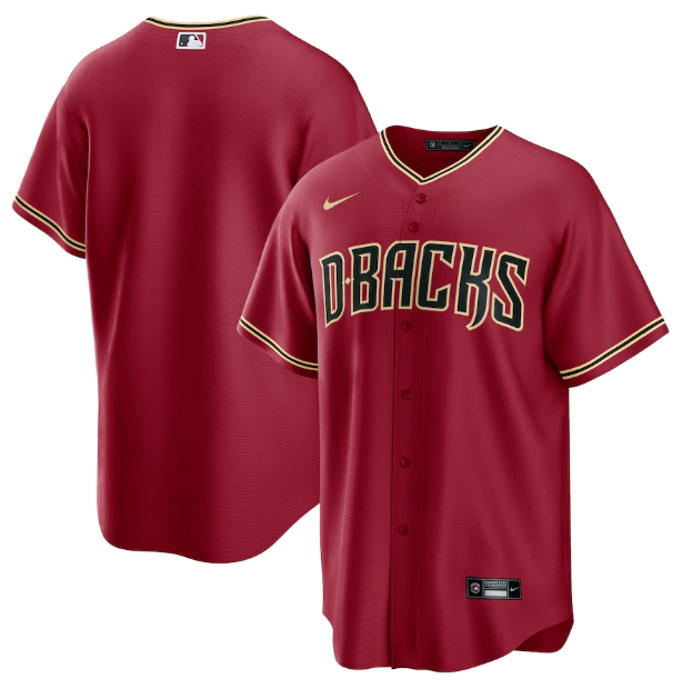 Jersey Arizona Diamondbacks Vermelha Torcedor - OGJERSEYSHOP